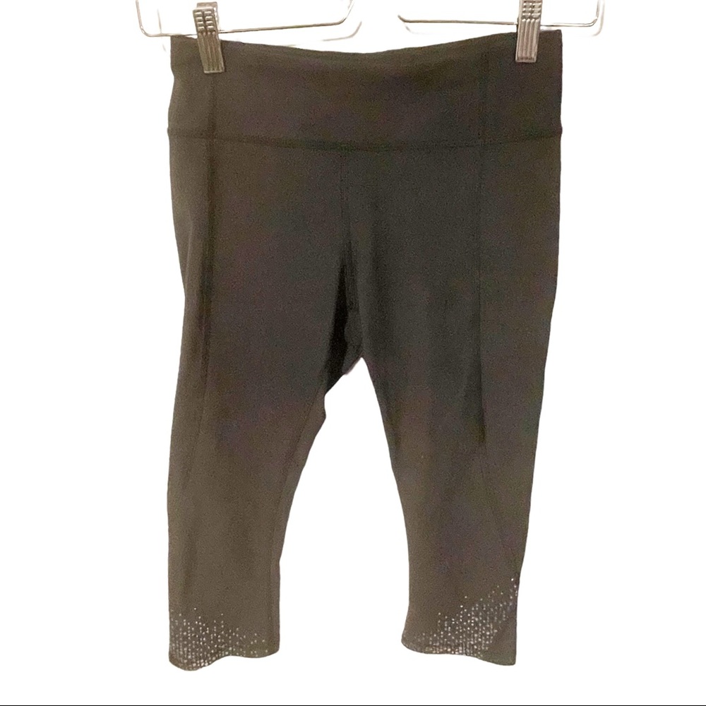Lululemon Womens Size 4 Black Going Strong Speckled‎ Ankle Cropped Legging